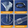 Aquarium Fish Feeder Aquarium Feeder Pipe Directional Telescopic Suction Cup Clear Dispenser For Vacation Shrimp Turtle Feeding