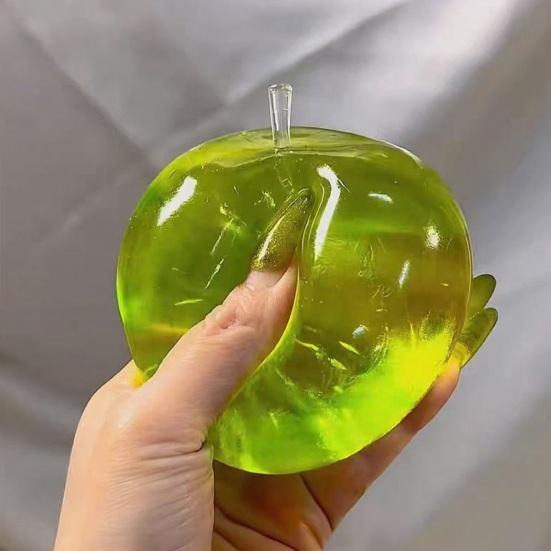 Stressabbau Grünes Obst Spielzeug Langsame Rückfederung Klares Obst Quetsch Fidget Spielzeug Angstabbau Weicher Stressball Kneten Sensorisches Spielzeug