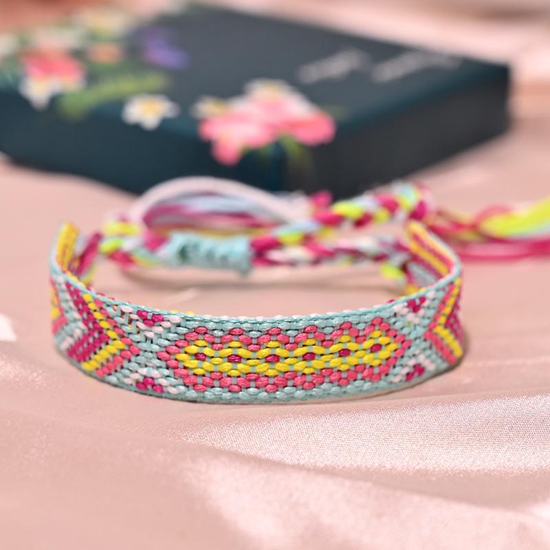 12 Kleuren Bohemia Vriendschap Kwastje Armband voor Vrouwen Mode Katoenen Touw Weven Zomer Strand Boho Meisjes Armbanden