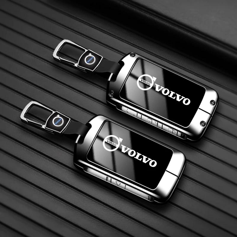 Emblemen 2026 Nieuw Voor Volvo Kleurverloop Auto Sleutelhoes Cover Sleutelzakje Schaal Voor Volvo XC60 XC40 XC90 S90 V60 S60 V90 C40 Polestar 1 Pol