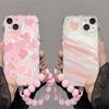 Love Heart Bracelet Case for Samsung Galaxy A06 A15 A25 A04 A05 A05S A04E A13 A33 A30 A31 A50 A22 A51 A71 A72 A73 A03 A11 M54