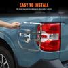 Lcojicep Car Tail Light Cover Trim Compatible with Ford Maverick 2022-2025 Rear Taillight Lamp Frame Cover Rear Headlight Frame Protection Cover