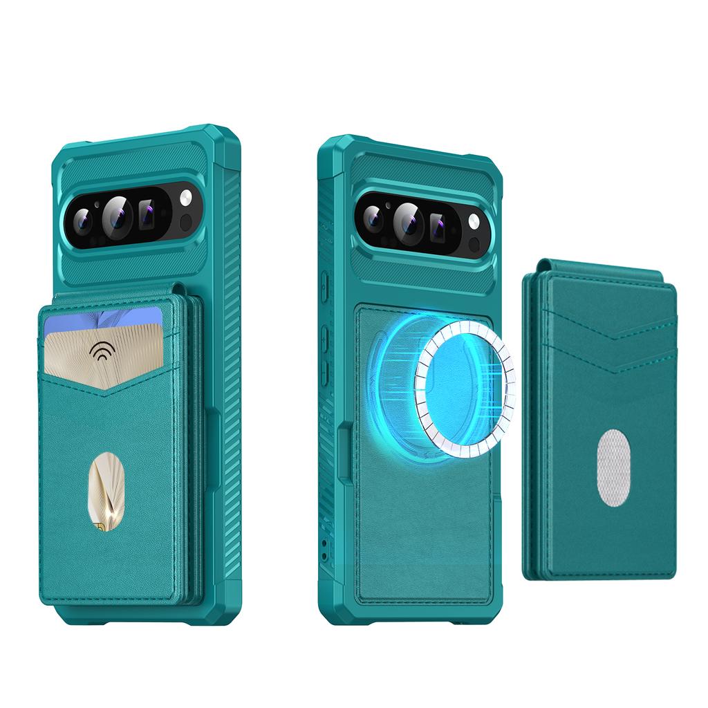 2 in 1 Detachable Card Holder Magnetic Leather Phone Case For Google Pixel 10 Pro XL 9A 9 8 8A 7A 7 Comfortable Grip Stand Cover