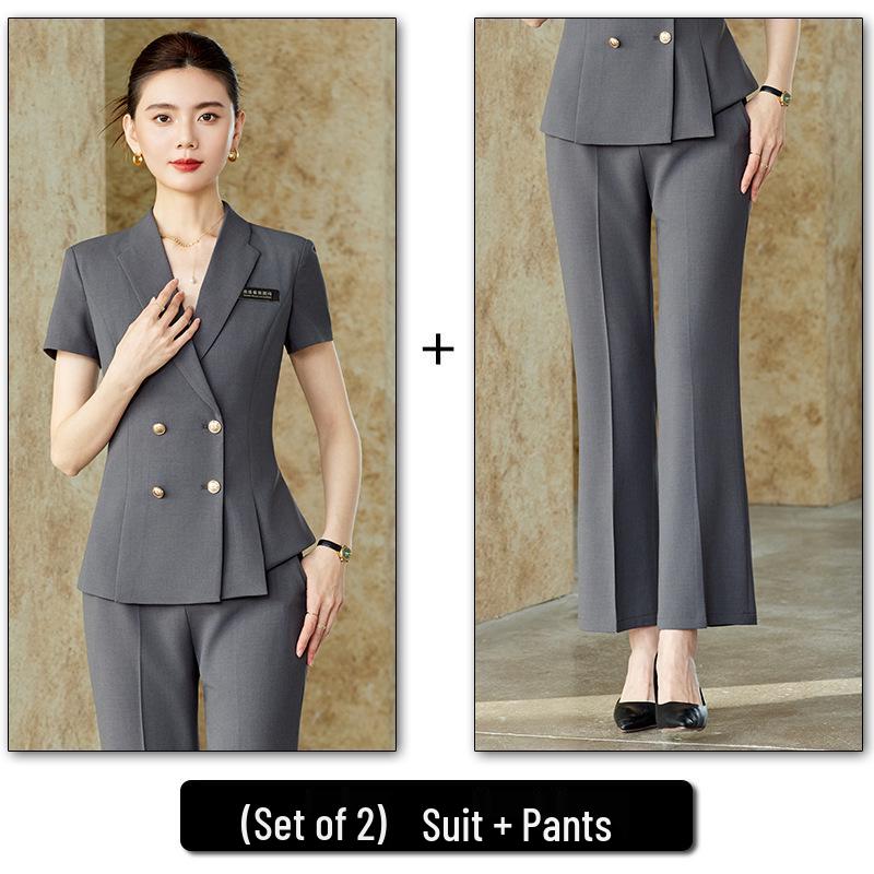 Women's Elegant Suit Jacket - 2026 Formal High-End Receptionist Workwear Set