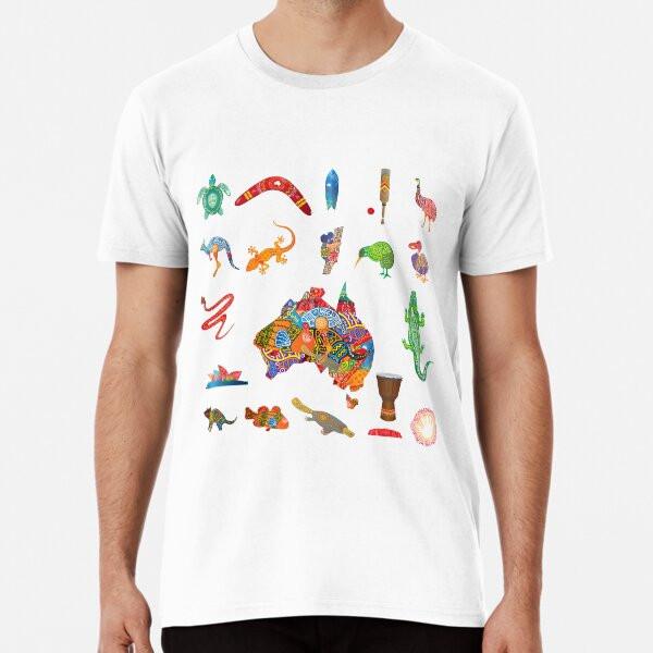 Compilation of Artistic Australian Items Sti S To 5XL Made In the AU/USA T-Shirt