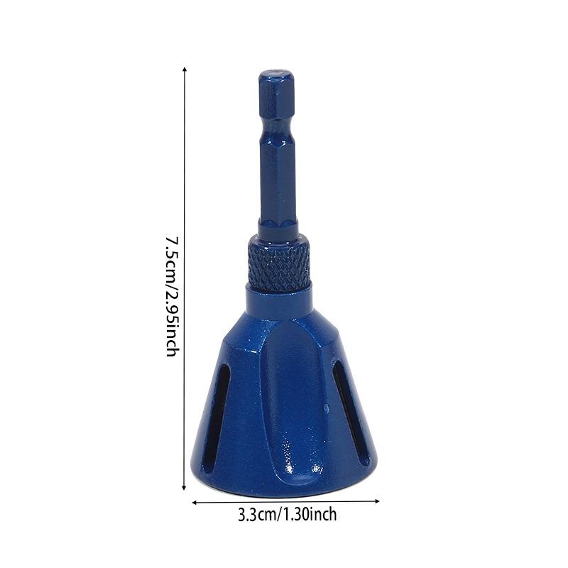 Deburring Chamfering Tool for Screw Metal Wood Plastic Cast Iron External Circle Chamfer Round Edge Trimming Polishing Power Drill Attachment Tool