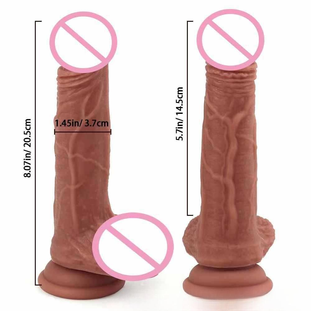 Liquid Silicone Simulation Dildo Female Masturbator Artificial Penis Manual Dildo Adult Product
