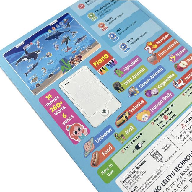 Baby English Learning Book With Sound For Infants Early Education Toy
