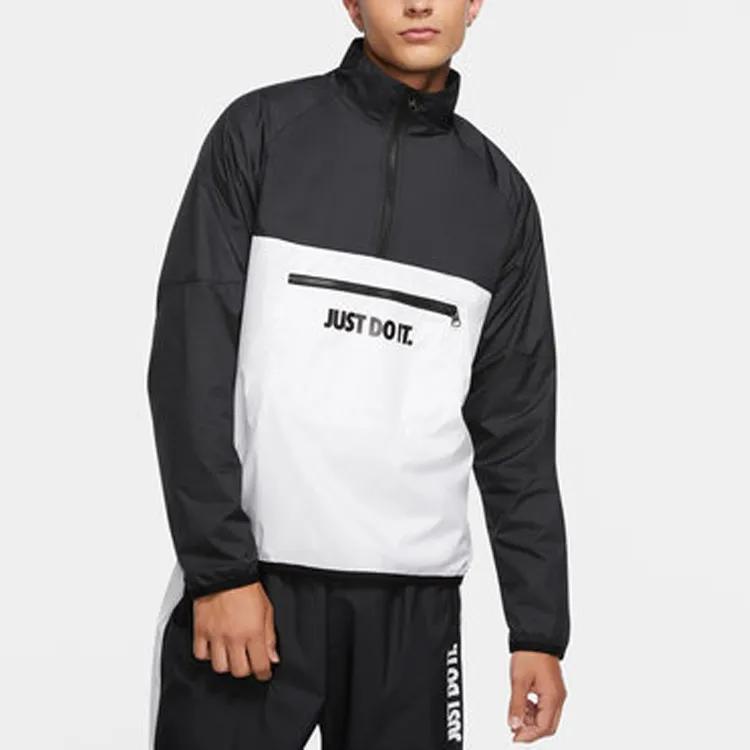 Nike Jackets Men's Black / White Stand Collar Moderate Other (Unisex) Jackets CU4104 011
