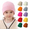2023 Autumn/Winter Wool Knitted Baby Hats – Unisex Pullover for Boys & Girls