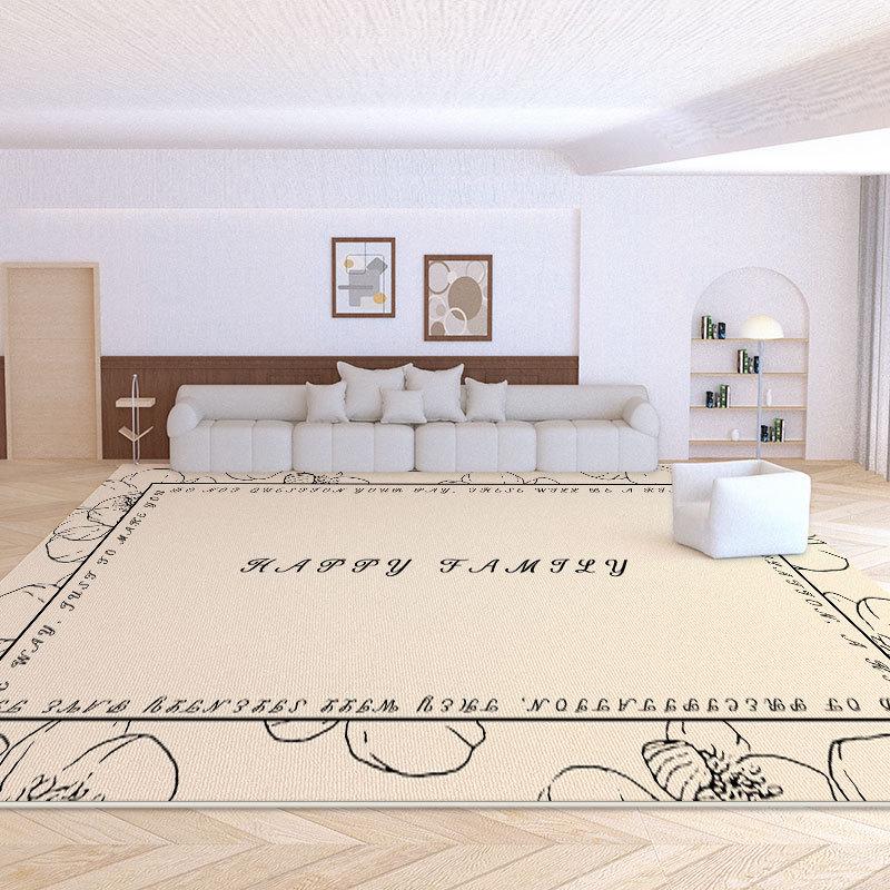 

Ковер для гостиной и спальни Cream Loop Velvet 2024 года — водонепроницаемый, устойчивый к пятнам, долговечный 80x120 cm