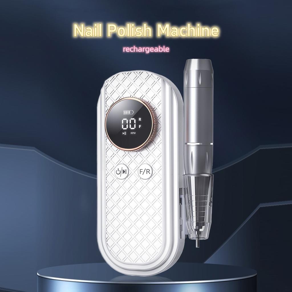 Nail Polish Machine, Portable Battery Nail Polish Machine, Electric Nail Removal and Dead Skin Removal Professional Nail Removal Tool