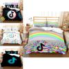 Luxurious Tiktok Pattern Duvet Cover Set With Pillowcase For Comfortable Sleep