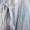 Laser Seven Color Soft Reflective Waterproof Designer Fabric 0.12mm Mirror Coating/Magic Color Silver Pearl White Windbreaker