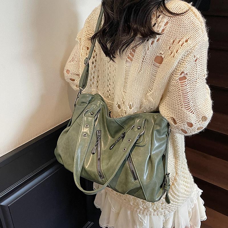 Yogodlns Fashionable Tote - Large Capacity Bag, Adjustable Strap, Compact Crossbody Purse, Stylish Everyday Wear