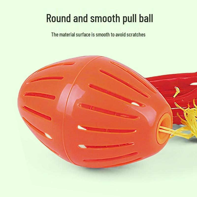 Multifunctional Children's Pull Ball Toy for Indoor/Outdoor Play and Parent-Child Interaction