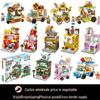 Lego-Compatible Street View Snack Street Mini City Building Toys for Kids - Creative Gifts for Boys & Girls