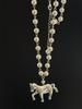 Zodiac Pearl Beaded Pony Necklace - Luxurious, Versatile Layered Sweater Chain for Women