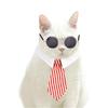 Pet Dog & Cat Decorative Collar Set with Bow Tie and Sunglasses