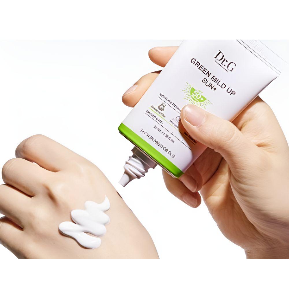 Dr.G Green Mild Up Sun Plus SPF50+ PA++++ Mineral Sunscreen Sensitive Skin Sun Cream 35ml x 2