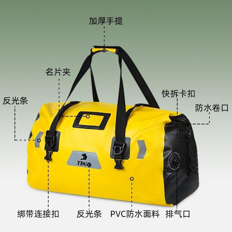 Waterproof Motorcycle Tail Bag, Knight Touring Luggage Rear Seat Pack Side Pannier Dry Bag for Long Rides