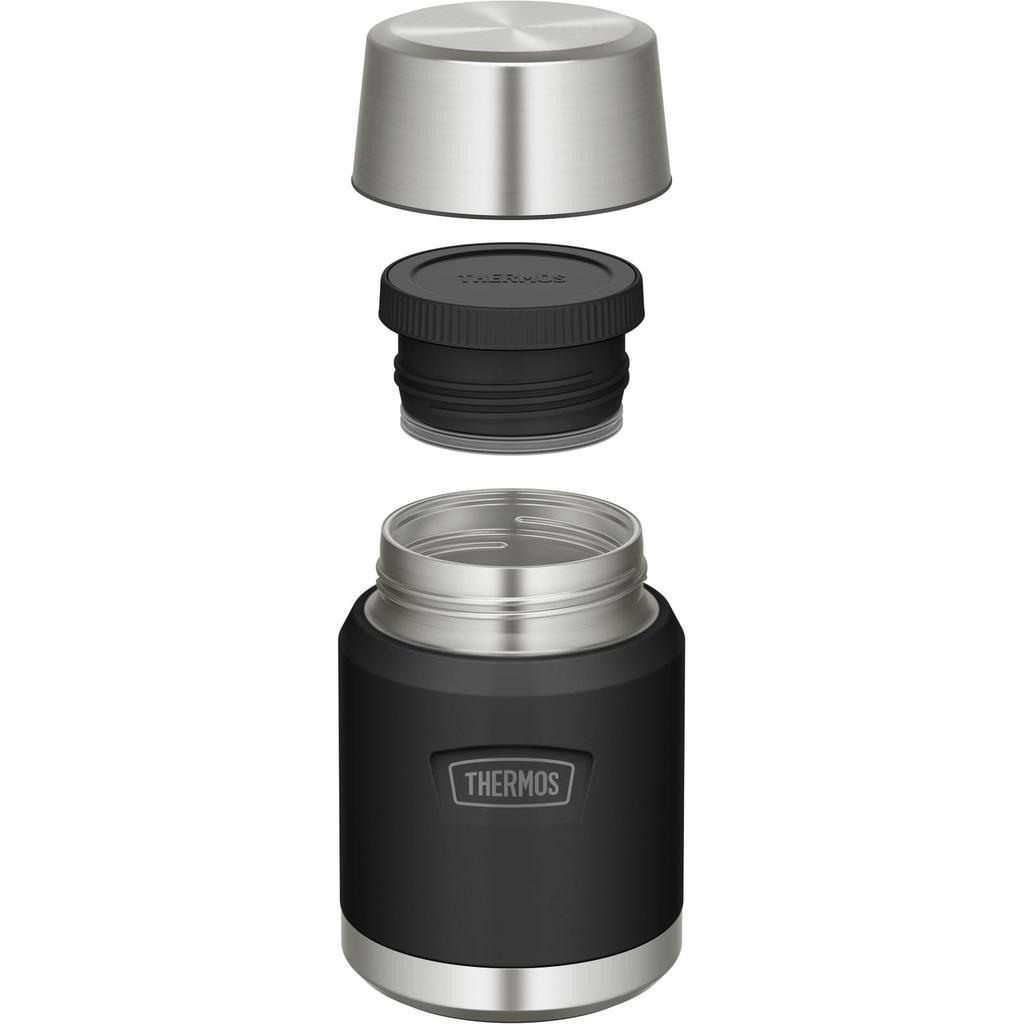 Thermos Mat GRT [IKONSERIE] Krukke, 500 ml, Isolert, Granitt, ASSA-500