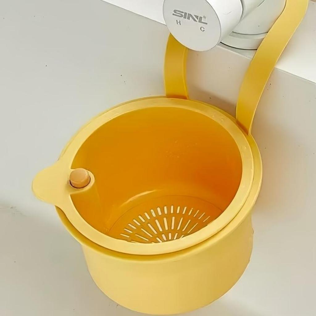 Self-cleaning Push-type Sink Filter Basket - Automatic Food Waste Drainage Basket with Removable Bottom, Easy To Install and Remove