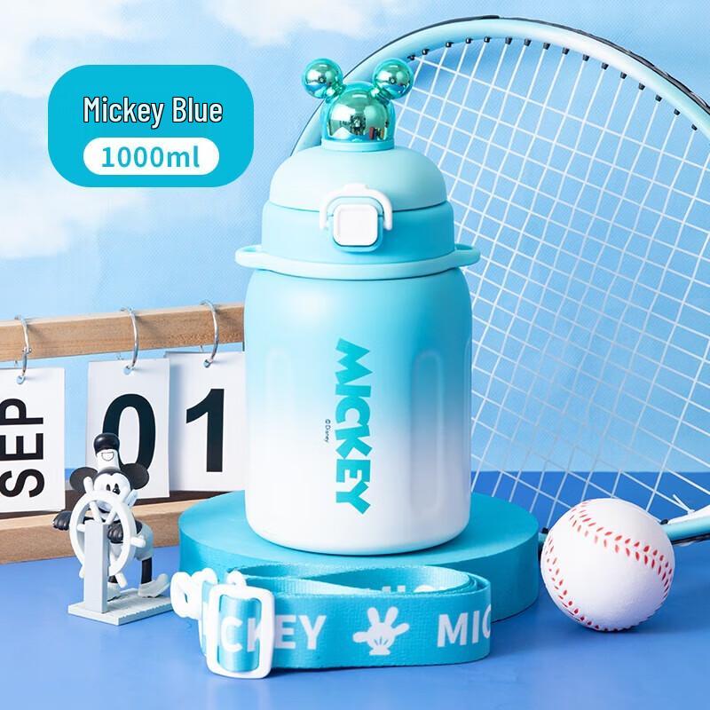 Disney Mickey 316 Stainless Steel Pop-up Straw Water Bottle
