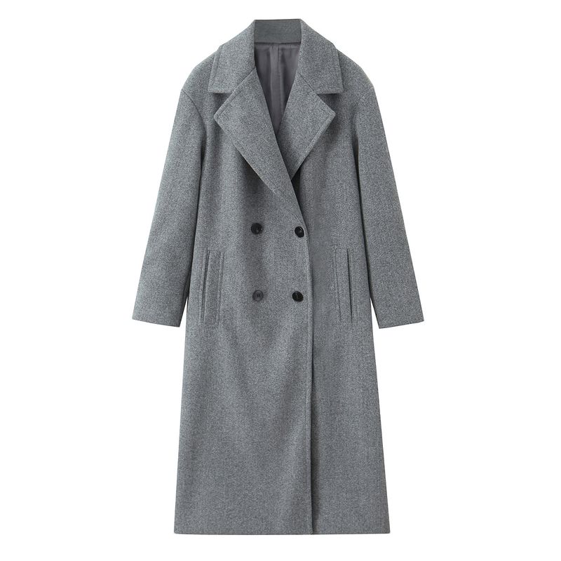 Za Autumn and Winter New Arrivals Women's Clothing Zr European and American Style Fashionable Lapel Long-Sleeved Loose Soft Coat Jacket 3046298