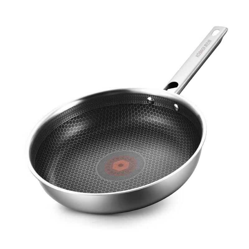 

KOBACH 26cm 304 Stainless Steel Honeycomb Non-Stick Pan