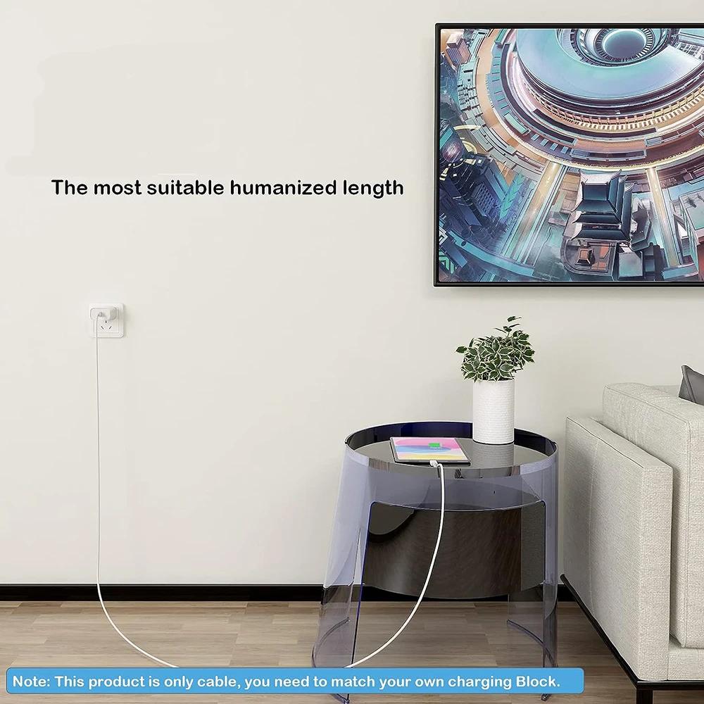 PD 60W USB C to USB Type C Cable Fast Charge Data Cable For Iphone 16 15 Huawei Samsung Xiaomi Data Line Black White Phone Cord