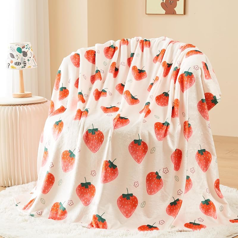 NEWCOSPLAY Throw Blanket Cute Soft Aesthetic Fleece Blanket for Kids Girls Boys Teens Cozy Blanket for Bed Couch Camping (Dinosaur, Throw(50 x60 )) Throw(50 x60 )
