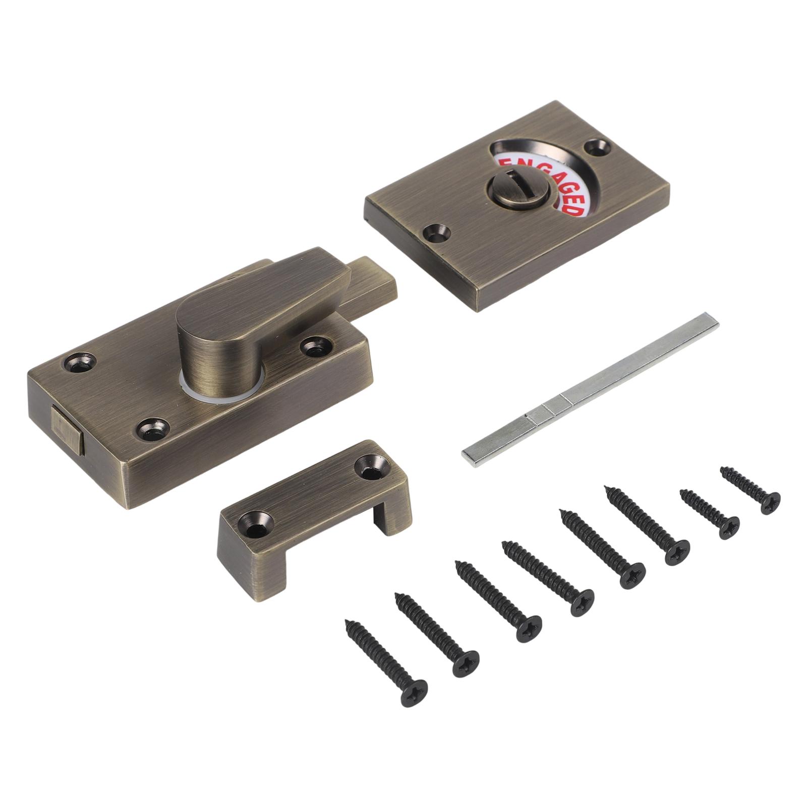 

Toilet Door Lock Indicator Bolt Indicator Lock Anti-prying Anti-theft Smooth With Screw Zinc Alloy For Bathroom China Mainland