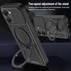 Solid Armor Shockproof Magnetic Case For Xiaomi Redmi 15C 15 A5 14C Note 14S 14 13 Pro Plus 5G Car Holder Ring Stent Phone Cover