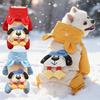 Parka de invierno para exteriores, resistente a la nieve, al viento y al frío, de forro polar grueso con esquinas reforzadas, apta para mascotas. (perros, gatos)