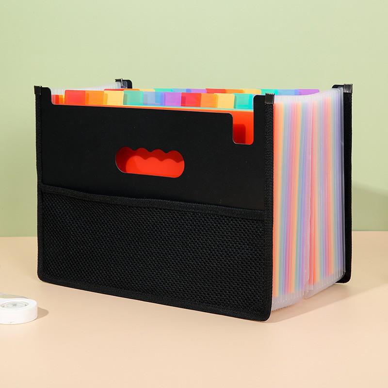 Desktop Stand-up Accordion Folder with 13/25 Pockets - Student Exam Paper Organizer