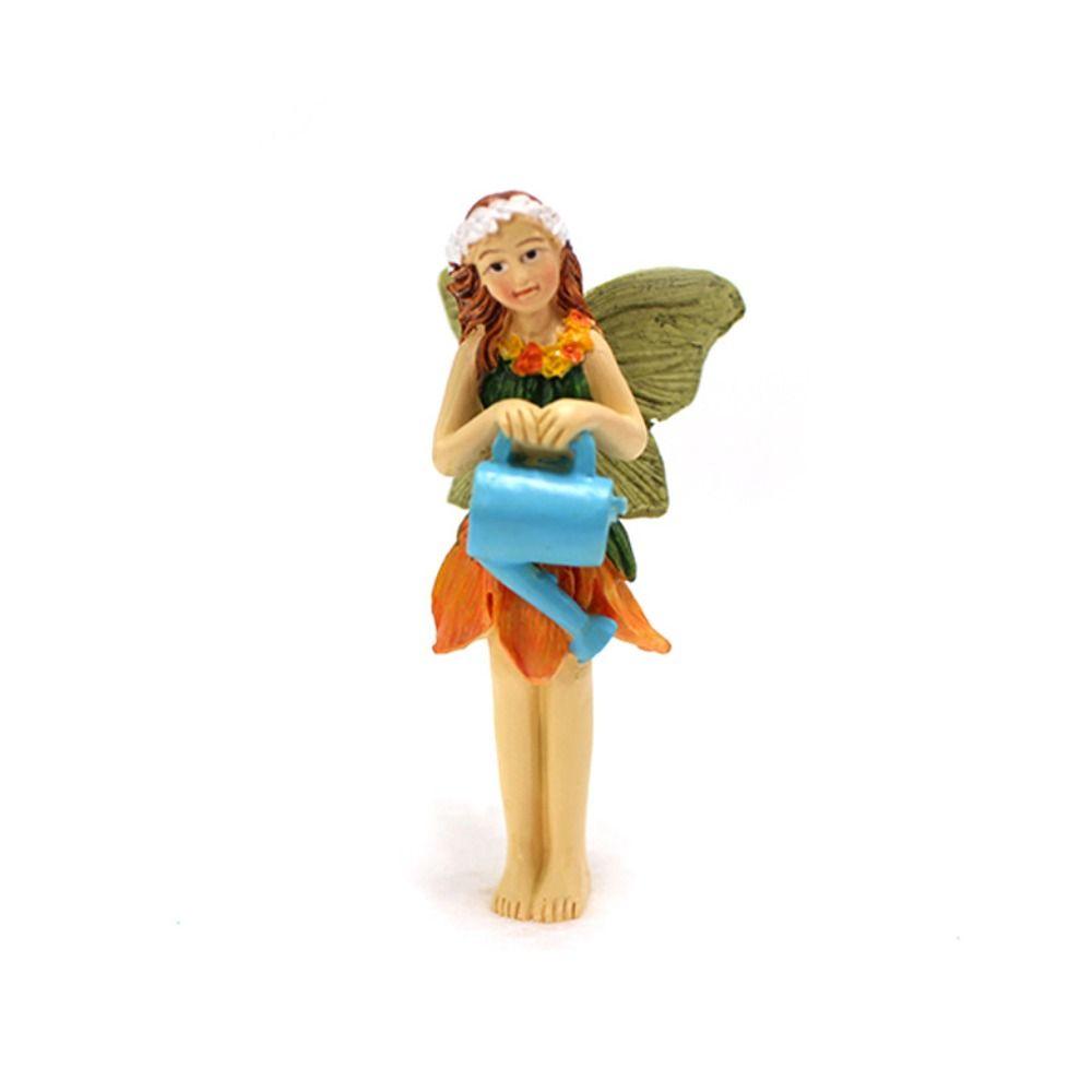 6pcs Resin Fairy Garden Statue Cute Miniatures Figurine Sculpture Mushroom House Set  Christmas