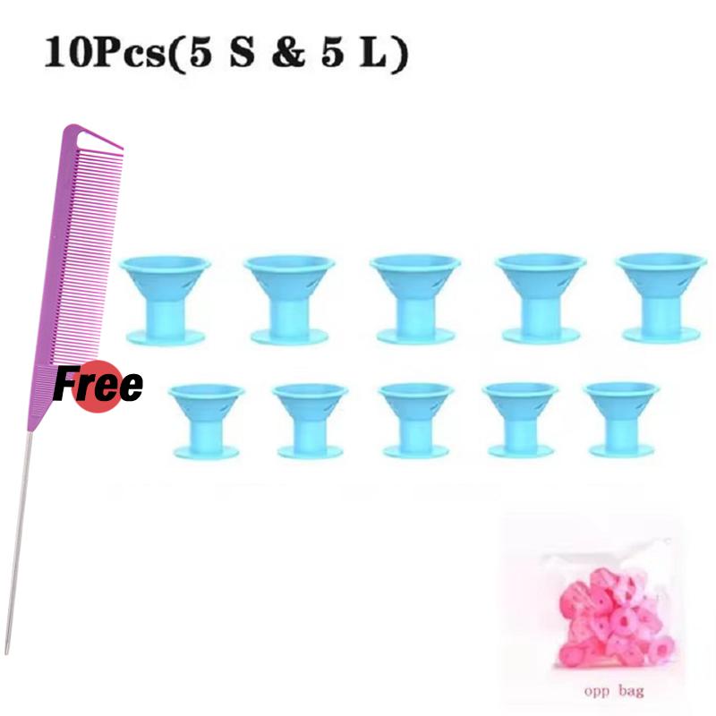 10/11//21 Stück Weiche Gummi Lockenwickler Silikon Hitzefreie Lockenwickler Keine Hitze Lockenwickler Friseur DIY Haarstyling Werkzeuge