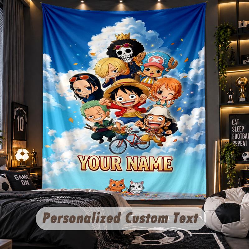 Personalized Wall Tapestry,One Piece Custom Printed Name, Fabric Wall Art For Indoor Room Backdrop