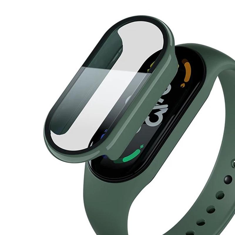 Case cover+glass For Xiaomi Mi Band 9 8 7 6 Accessories Case+Film Full Coverage Protective Cover Miband 7 5 4 3 screen protector