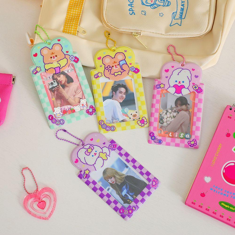 With Chain Kpop Card Binder Kpop Photocards Holder 3 Inch Photo Album Idol Photo Card Sleeves