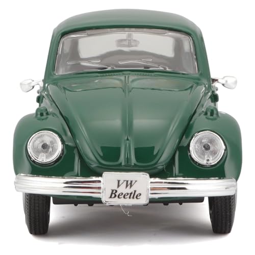 Maisto 1/24 Scale Diecast Volkswagen Beetle 1973 Green, Finished Model, 31926 GN