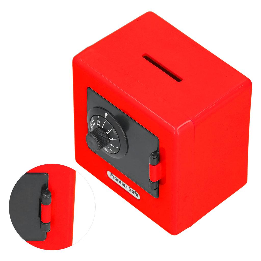 Kinder Geld Aufbewahrungskoffer Simulation Safe Codeschloss Münze Bargeld Spardose für KinderRed