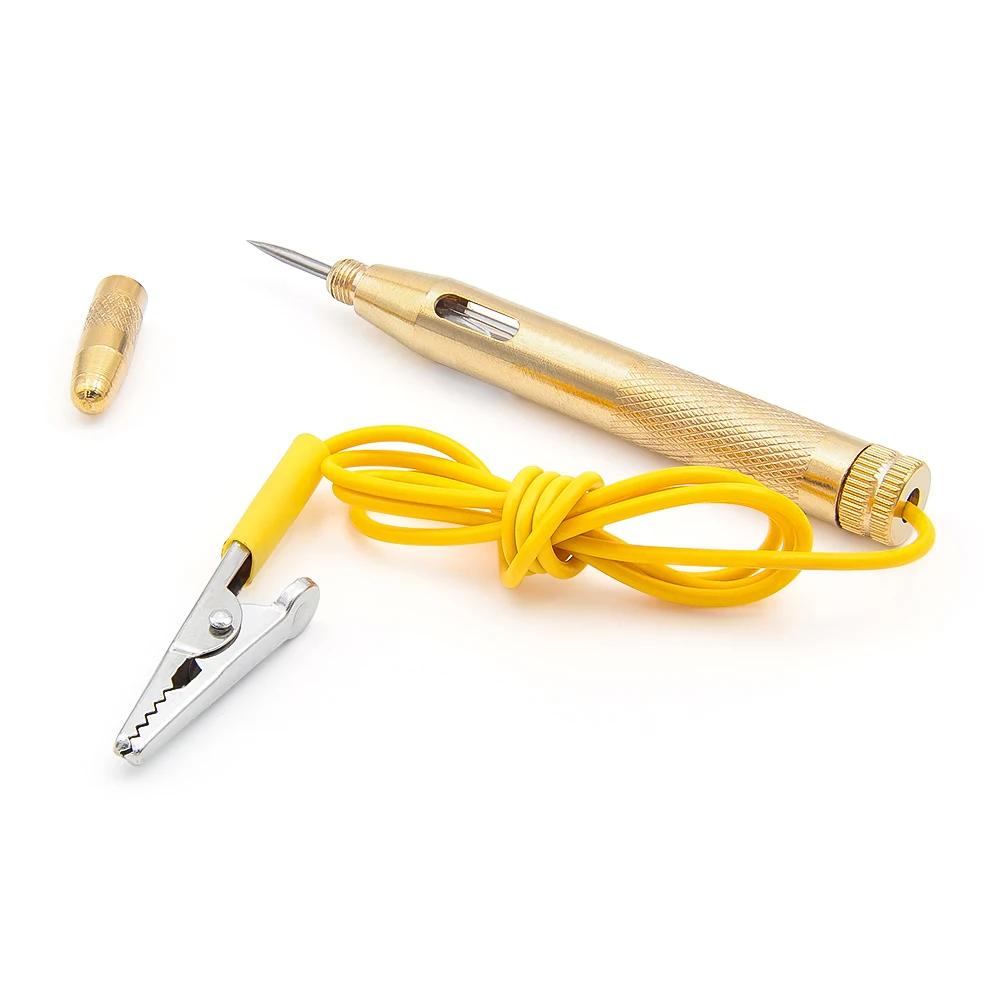 Car Light Tester Lamp DC Voltage Tester Circuit Copper Auto Test Pen Detector Probe Light System Test Probe Lamp 6V/12V/24V