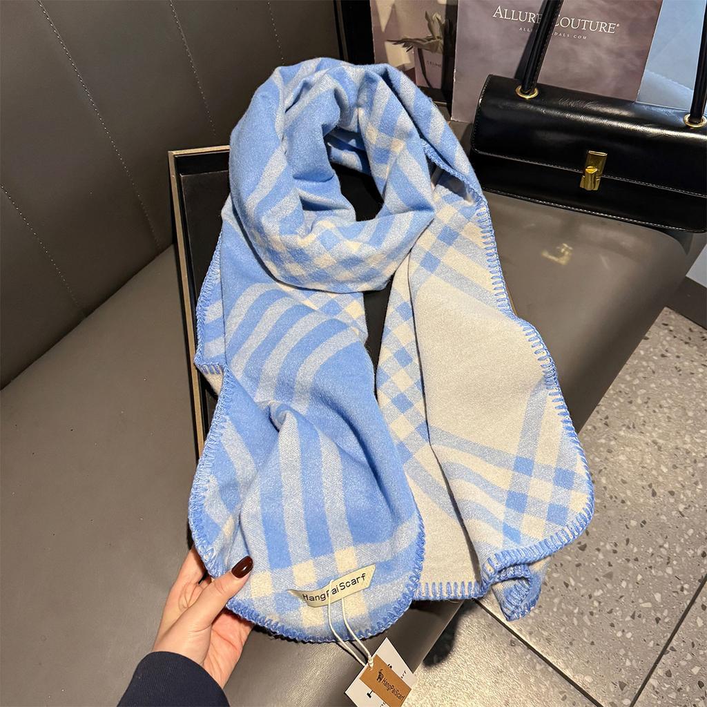186*55cm Damen Winter Karo Schal - Vielseitig, Warm, Dick, Faux Kaschmir Plaid Übergroßer Schal