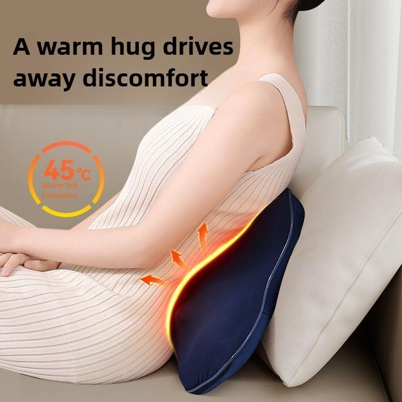 Electric Cervical Massager Wireless Full Body Neck and Shoulder Massage Pillow Kneading Heat Compress Waist Back Legs Abdomen