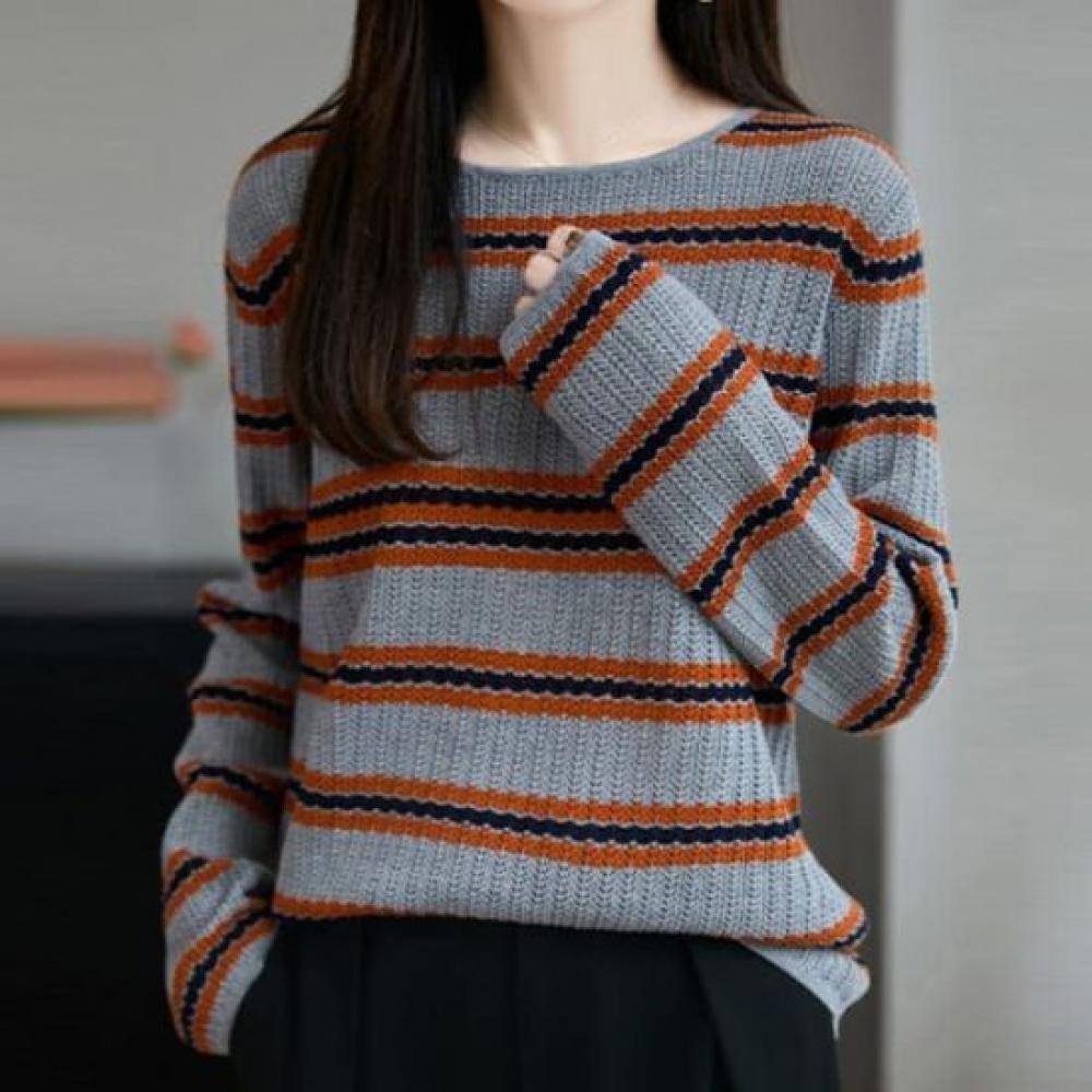 Navava Long Sleeve Round Neck KniT T shirT Nk3381