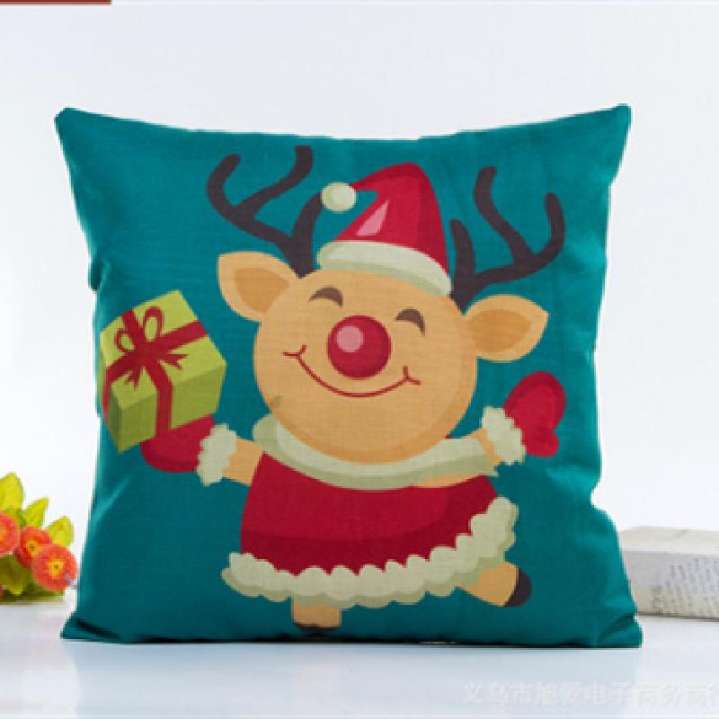 45cm Christmas Cushion Cover Merry Christmas Decorations For Home  Xmas Christmas Ornaments New Year Gifts