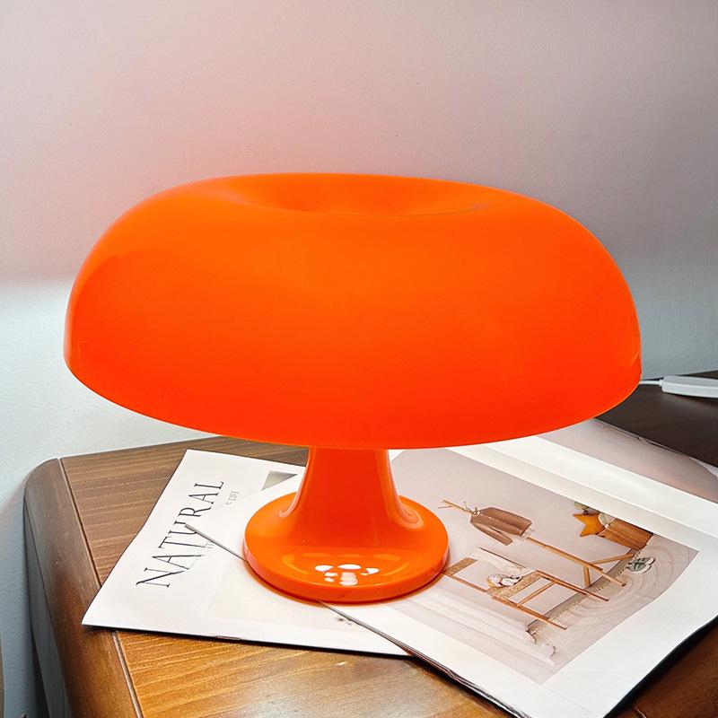 Danish USB Mushroom Table Lamp - Minimalist Decorative Light for Living Room, Bedroom, or Bedside
