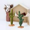 Luxshiny 3pcs Green Simulated Cactus Artificial Sand Decor Faux Succulent Decor Fake Cacti Plants Figurine Table Ornament Centerpieces for Home